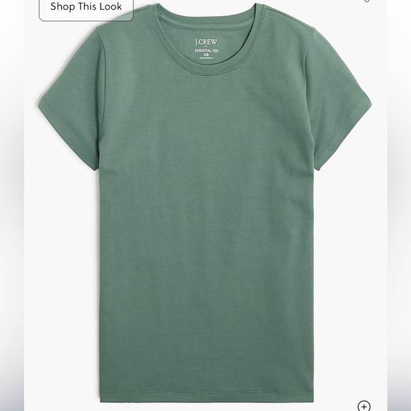 J crew pale spinach Essential short-sleeve crewneck tee - Picture 3 of 4